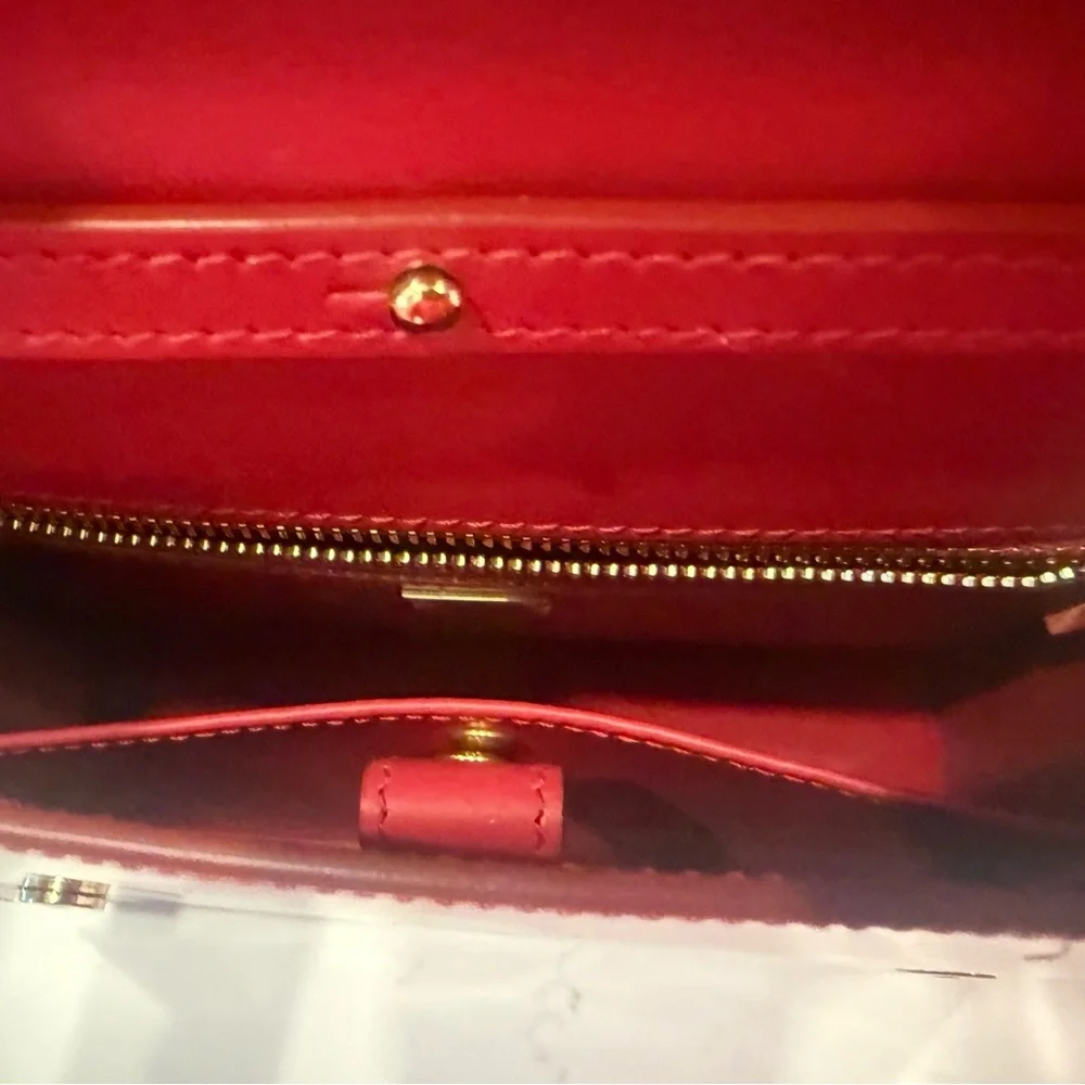 Dolce & Gabbana Glossy Red Clutch NWOT - Picture 3 of 7
